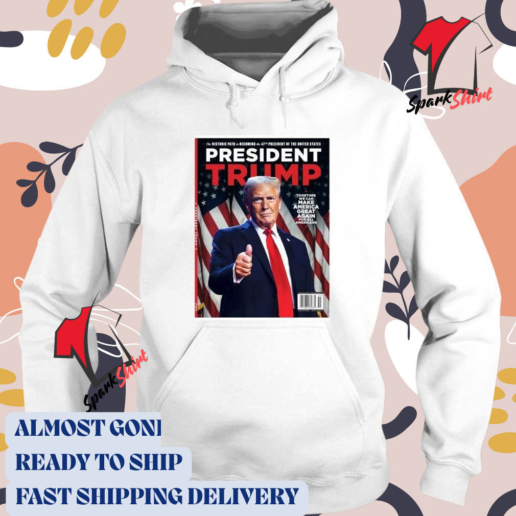 Official Poster President Trump 47th President Commemorative T-shirt Close-up