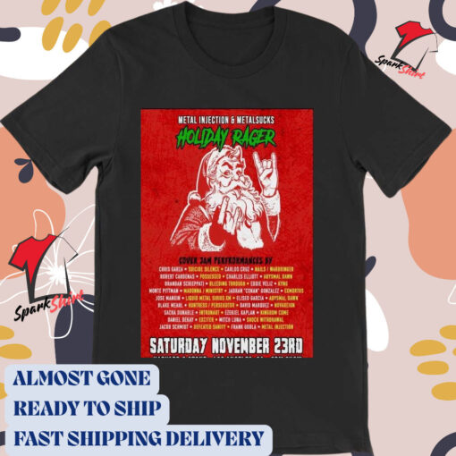 Official Poster Metal Injection Harvard and Stone Los Angeles, CA November 23 2024 Tour t-shirt