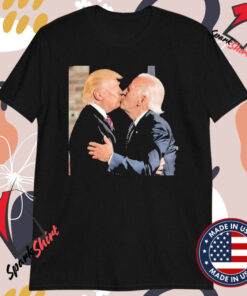 Trump Biden Kissing T-shirts