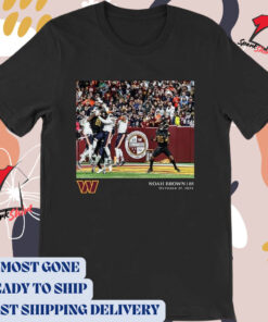 Official Noah Brown Washington Commanders NFL 2024 Flash Features Week 8 October 27 t-shirt