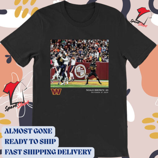 Official Noah Brown Washington Commanders NFL 2024 Flash Features Week 8 October 27 t-shirt