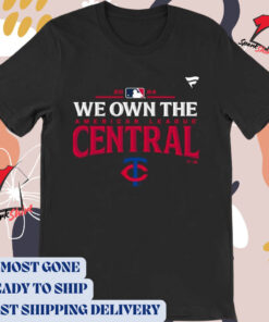 Official Minnesota Twins We Own The National League Central Division Champions 2024 t-shirt