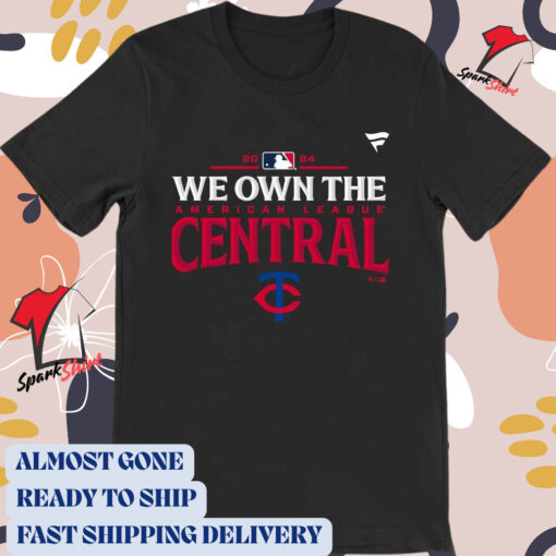 Official Minnesota Twins We Own The National League Central Division Champions 2024 t-shirt