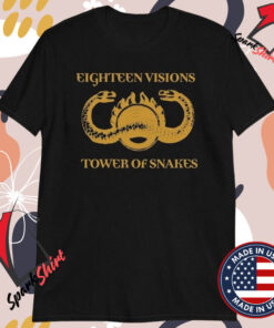 Eighteen Visions Tower Of Snakes T-shirts