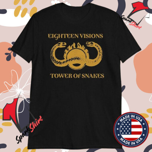 Eighteen Visions Tower Of Snakes T-shirts