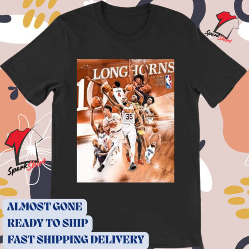 Official Poster Texas Longhorns In The NBA Jarrett Allen Mohamed Bamba Kevin Durant t-shirt