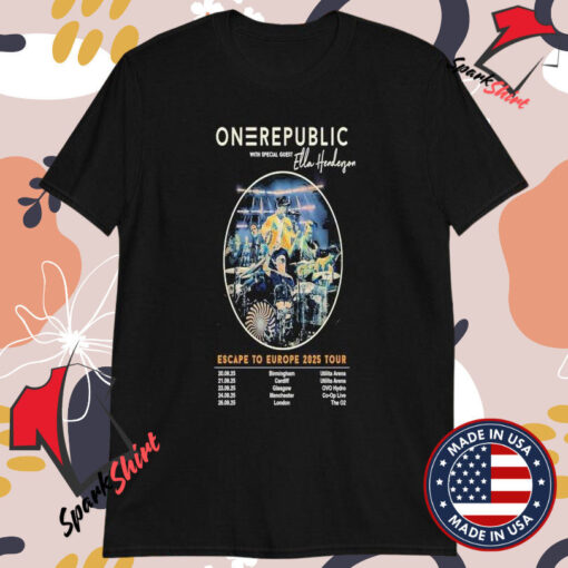 Onerepublic Escape To Europe 2025 T-Shirts