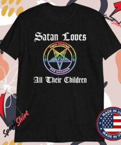 Twin Temple Satan Loves All Their Children Rainbow T-shirts