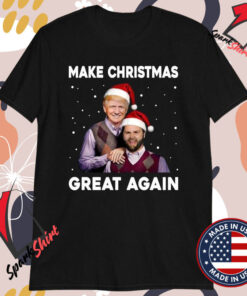 Trump Vance Brothers Make Christmas Great Again Santa T-Shirts