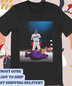 Official Los Angeles Dodgers MLB 2024 Shohei Ohtani Down Goes Grimace Poster t-shirt