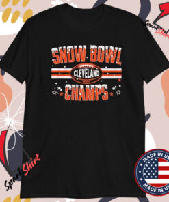 Cleveland Browns Snow Bowl Champs Holiday Christmas 2024 T-shirts