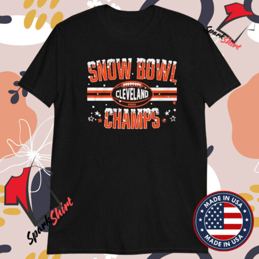 Cleveland Browns Snow Bowl Champs Holiday Christmas 2024 T-shirts