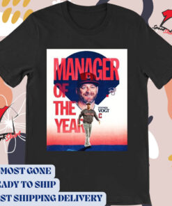 Official Poster Stephen Vogt Cleveland Guardians MLB Baseball 2024 2024 AL Manager of the Year Award winner t-shirt