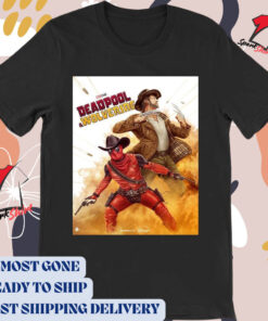 Official Poster Cowboy Deadpool And Wolverine Marvel 2024 t-shirt