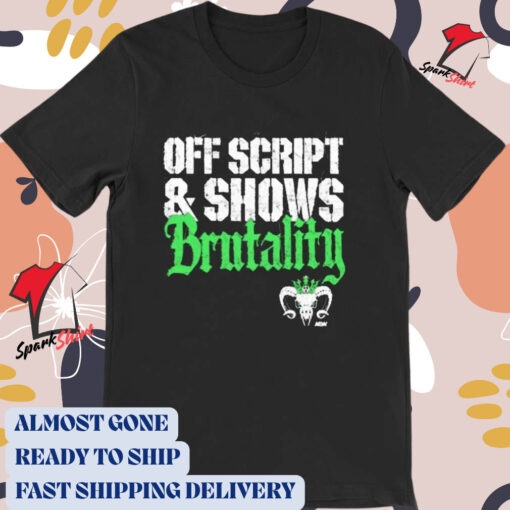 Official Will Ospreay – Off Script And Shows Brutality Vintage AEW 2024 t-shirt