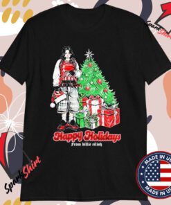 Billie Eilish Happy Holidays Christmas 2024 T-shirts