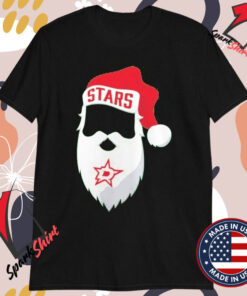 Dallas Stars Kelly Jolly Santa Christmas T-Shirts