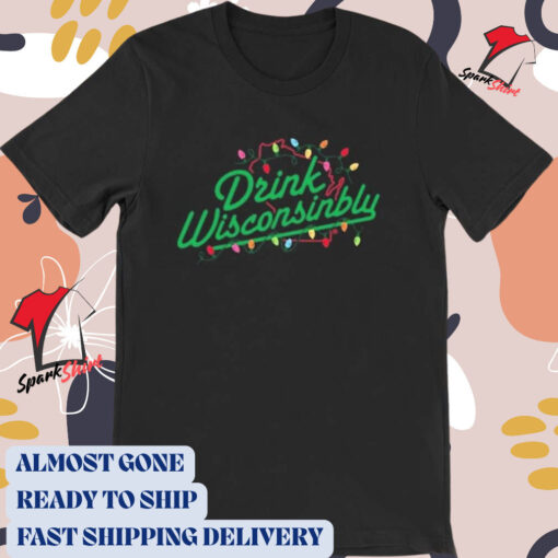 Official Drink Wisconsinbly Merry Christmas 2024 Lights t-shirt