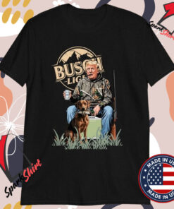 Trump Brush Light With Dog Duck Waterfowl Hunting Camo President T-Shirts