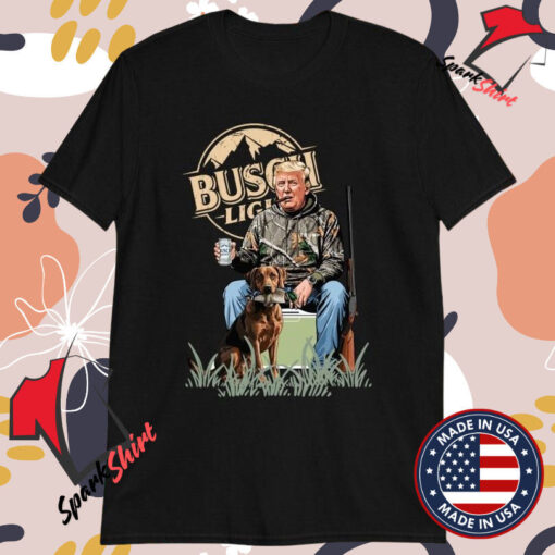 Trump Brush Light With Dog Duck Waterfowl Hunting Camo President T-Shirts