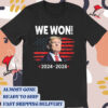 Official Congrats Donald Trump We Won 2024-2028 Vintage t-shirt