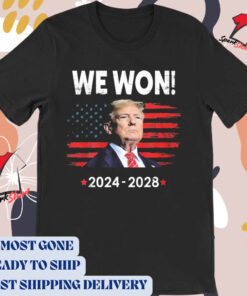 Official Congrats Donald Trump We Won 2024-2028 Vintage t-shirt