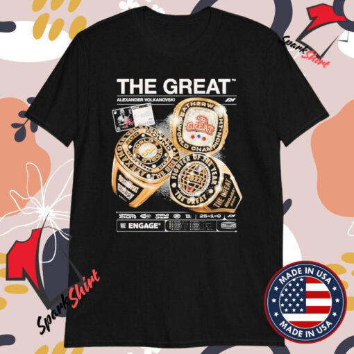 Alexander Volkanovski The Great Big Rings Engage T-Shirts