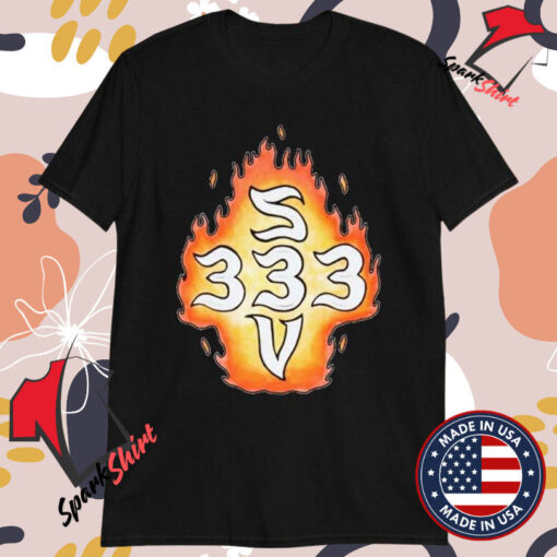 Half Evil 333 Flaming Logo T-shirts