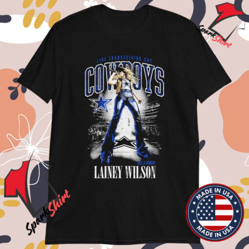 Lainey Wilson Dallas Cowboys Thanksgiving Halftime Call A Cowboy T-Shirts