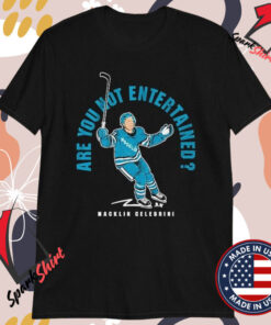 Macklin Celebrini Are You Not Entertained T-Shirts