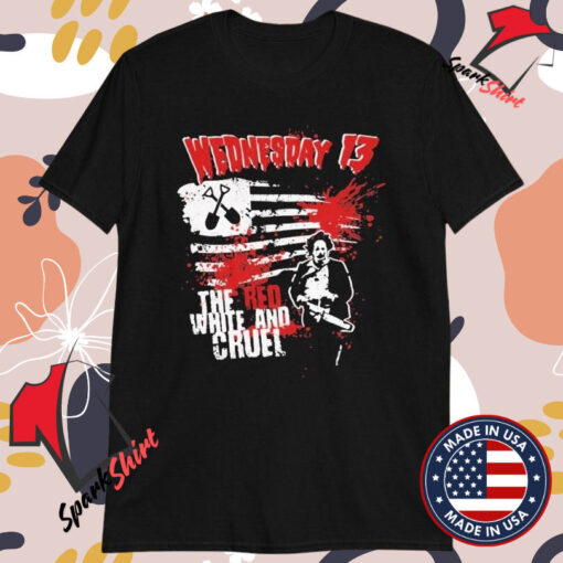 Wednesday 13 The Red White And Cruel T-shirts