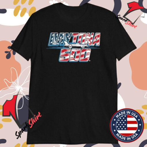 Daytona International Speedway Checkered Daytona 500 American Flag T-Shirts