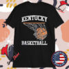 Kentucky Basketball Hoop Swoosh T-shirts