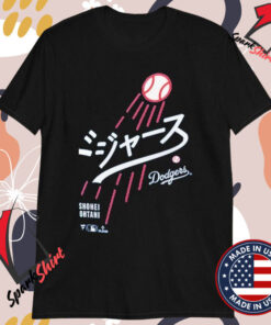 Los Angeles Dodgers Shohei Ohtani Japanese Letters T-Shirts