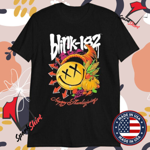 Blink-182 Happy Thanksgiving Smiley T-shirts