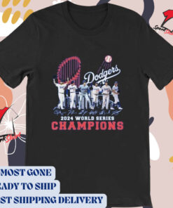 Official World Series Champions Los Angeles Dodgers MLB 2024 Players Signatures t-shirt