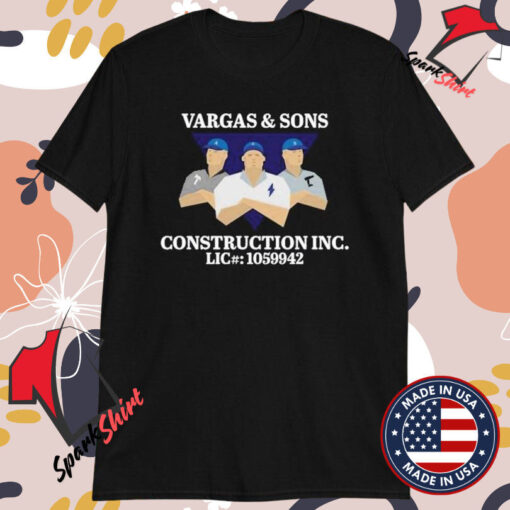 Vargas & Sons Construction Inc LIC 1059942 T-shirts