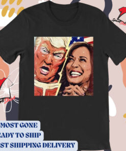 Official Nordacious Who Else Is Seated Trump Vs Harris Retro Graphic t-shirt