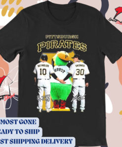 Official MLB Pittsburgh Pirates Mascot Team Player Signatures 2024 t-shirt