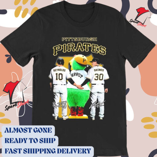 Official MLB Pittsburgh Pirates Mascot Team Player Signatures 2024 t-shirt