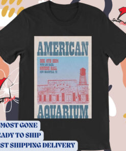 Official Poster American Aquarium Gruene Hall in New Braunfels TX December 6 2024 Tour t-shirt