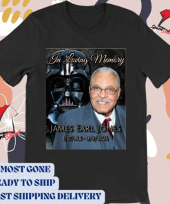 Official In Loving Memory Darth Vader Star Wars James Earl Jones 1931 – 2024 Poster t-shirt