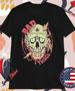 Wednesday 13 Bad Things Skull T-shirts