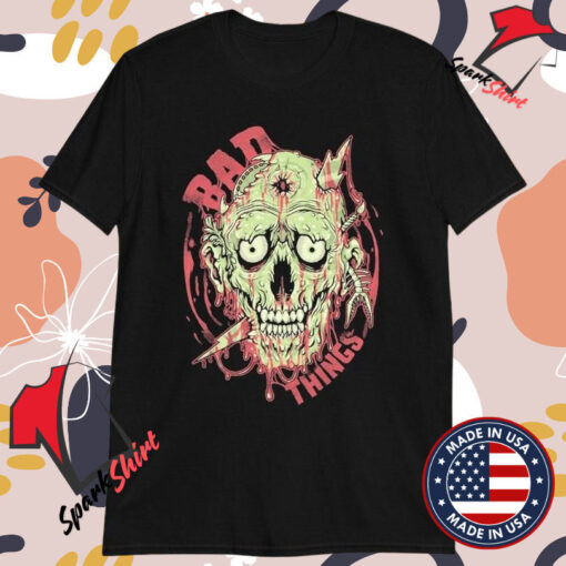 Wednesday 13 Bad Things Skull T-shirts