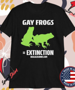 Gay Frogs = Extinction T-Shirts