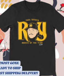 Official Paul Skenes Rookie of the Year 2024 Pittsburgh Pirates NFL Football t-shirt