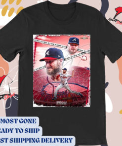 Official Chris Sale National League Cy Young winning the NL Triple Crown Atlanta Braves MLB Poster t-shirt