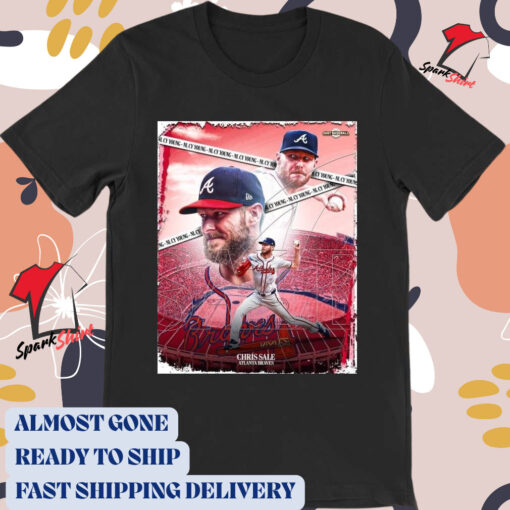 Official Chris Sale National League Cy Young winning the NL Triple Crown Atlanta Braves MLB Poster t-shirt