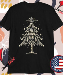 Zac Brown Band Denim Christmas Tree T-Shirts