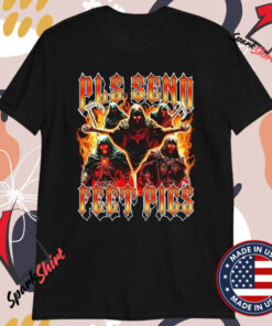 Pls Send Feet Pics Death Reaper Flames T-Shirts